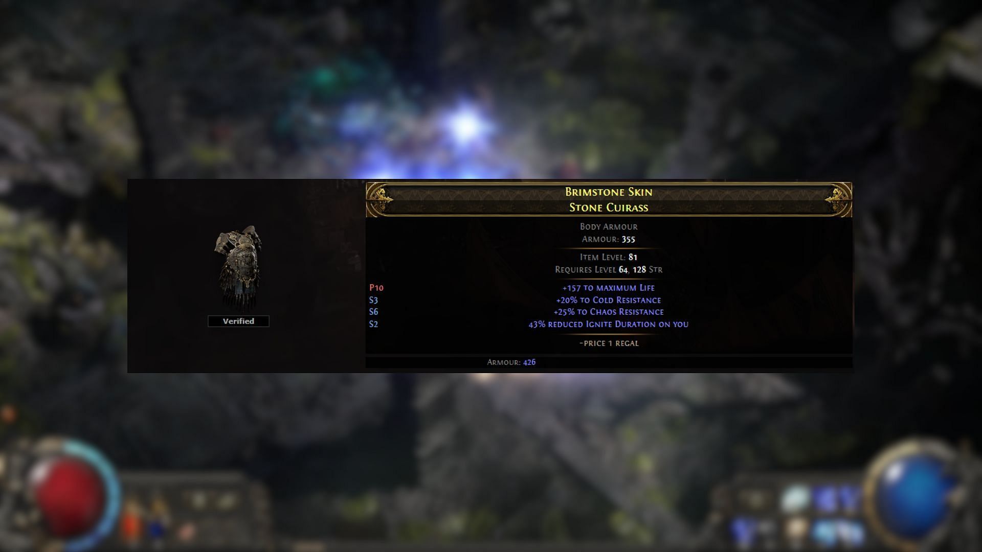 Level 81 item in PoE 2 (Image via Grinding Gear Games)